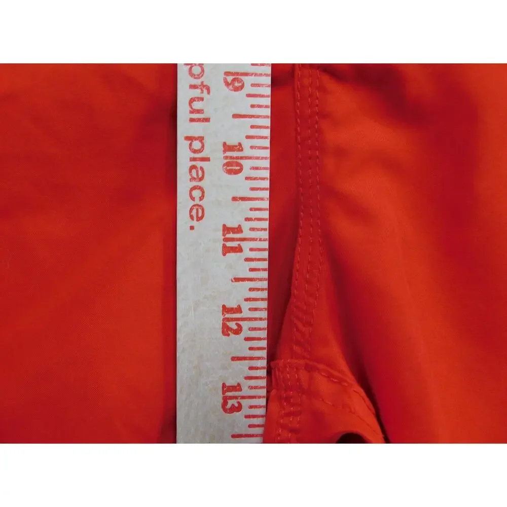 Sunshine Zone Swim Trunks Shorts Mens 38 Orange Boardshorts Pocket Drawstring